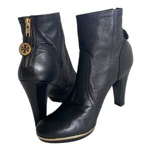Tory Burch Melrose Leather Heeled Ankle Boots Sz 10M​​